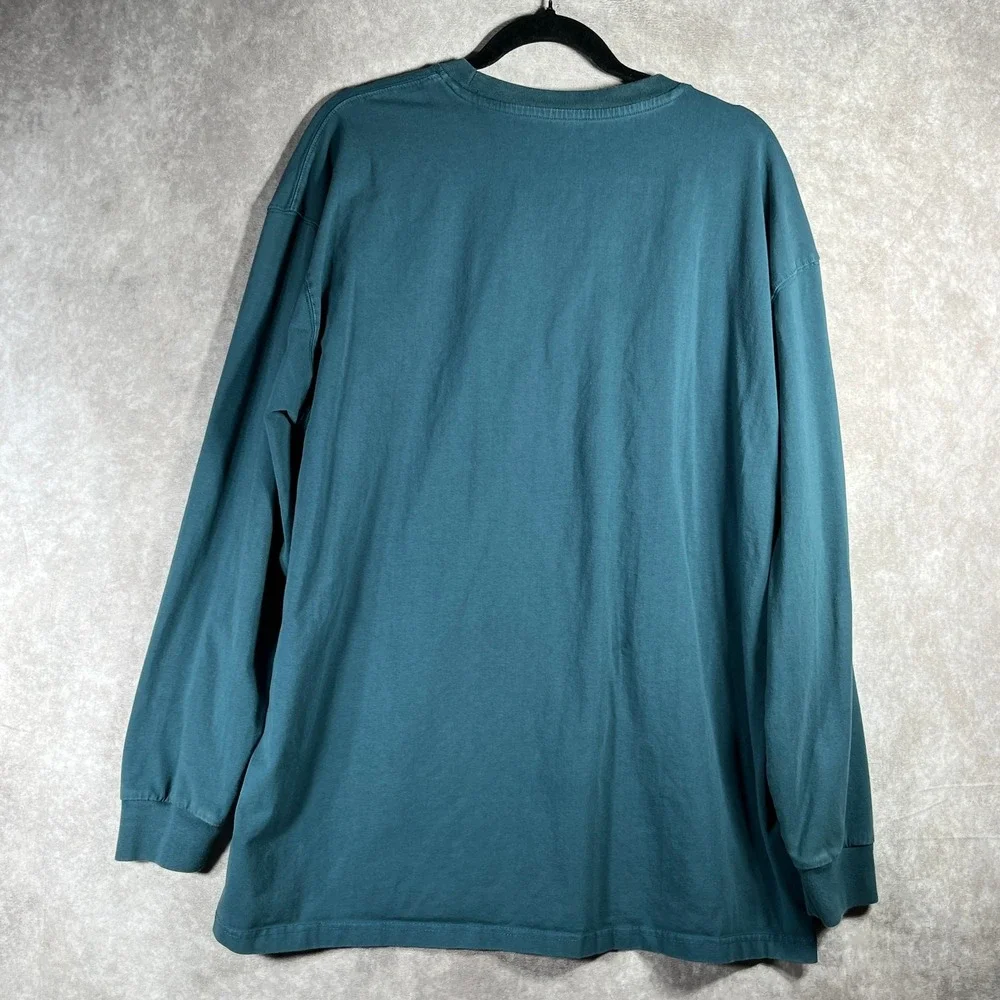 Young LA Shirt Mens XL Blue Crew Neck Pullover Long Sleeve Casual Streetwear‎